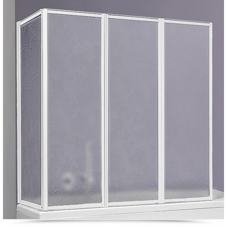 Box sopravasca 70x140 cm acrilico con profili alluminio bianco