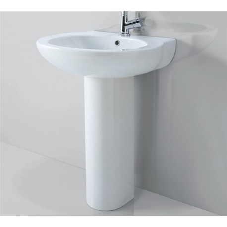 Serie Full 56 Lavabo + Colonna Azzurra