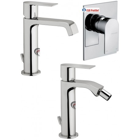 Miscelatori Lavabo + Bidet + Incasso Doccia Tolomeo Fratelli Frattini