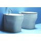 Vaso e Bidet Glaze Azzurra con Coprivaso