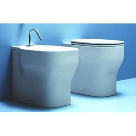 Vaso e Bidet Glaze Azzurra con Coprivaso