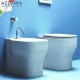 Vaso e Bidet Glaze Azzurra con Coprivaso