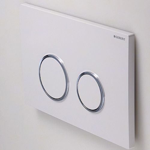 Geberit - Placca Geberit Sigma 20 Colore Bianco a Due Pulsanti