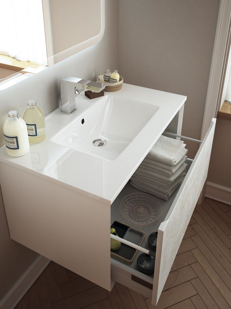 Baden Haus - Mobile da Bagno Sospeso 100 cm Venus Stile Vintage Baden Haus - Mobile da Bagno Sospeso 100 cm Venus Stile Vintage
