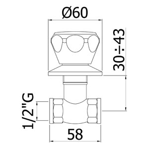 RUBINETTO BIDET PAFFONI ASTOR 342AST DANUBIO