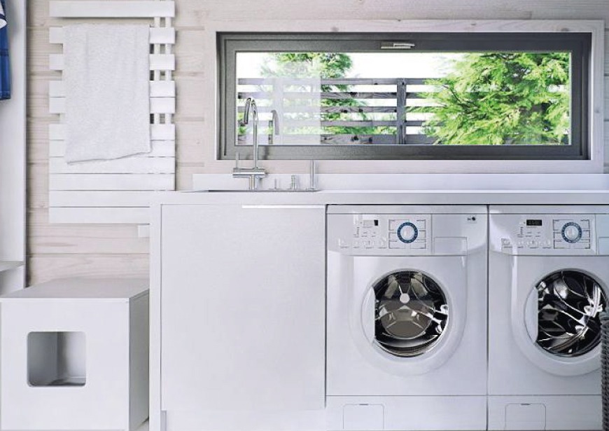 Stanchi del solito disordine in casa? Ecco la soluzione: la lavanderia polifunzionale.